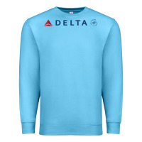 Ocean Blue DELTA SKY TEAM Premium Sweatshirt - linhVisuals