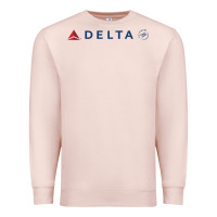 Pale Pink DELTA SKY TEAM Premium Sweatshirt - linhVisuals