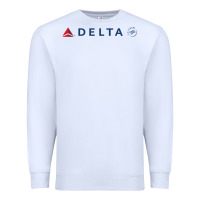 White DELTA SKY TEAM Premium Sweatshirt - linhVisuals