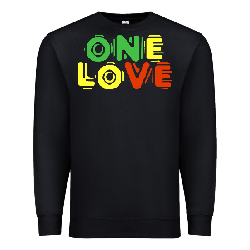Reggae Colors T  Shirtone Love Reggae Lovers Pattern T  Shirt Premium Sweatshirt by linhVisuals | Teevron
