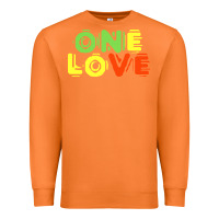 Carrot reggae colors t  shirtone love reggae lovers pattern t  shirt Premium Sweatshirt - linhVisuals