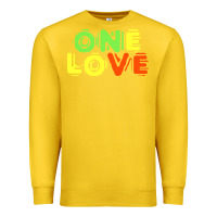 Lemon reggae colors t  shirtone love reggae lovers pattern t  shirt Premium Sweatshirt - linhVisuals