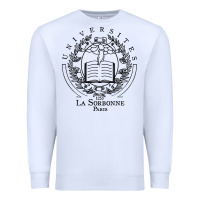 White universite paris la sorbonne Premium Sweatshirt - linhVisuals