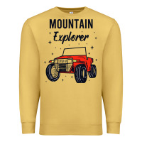 Antique Gold mountain explorer Premium Sweatshirt - linhVisuals