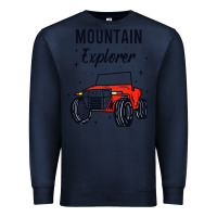 Navy mountain explorer Premium Sweatshirt - linhVisuals