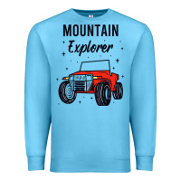 Ocean Blue mountain explorer Premium Sweatshirt - linhVisuals