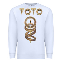 White TOTO ROCK Premium Sweatshirt - linhVisuals