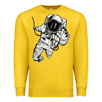 Lemon astronaut in the space Premium Sweatshirt - linhVisuals