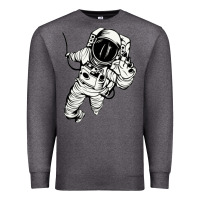 Charcoal Heather astronaut in the space Premium Sweatshirt - linhVisuals