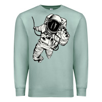 Seafoam astronaut in the space Premium Sweatshirt - linhVisuals