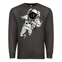 Smoke astronaut in the space Premium Sweatshirt - linhVisuals