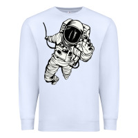 White astronaut in the space Premium Sweatshirt - linhVisuals
