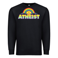 Black atheist2 Premium Sweatshirt - linhVisuals