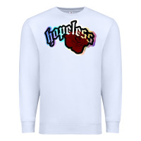 White holographic halsey hopeless fountai Premium Sweatshirt - linhVisuals