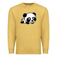 Antique Gold baby panda bear Premium Sweatshirt - linhVisuals