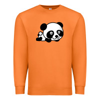 Carrot baby panda bear Premium Sweatshirt - linhVisuals