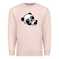 Pale Pink baby panda bear Premium Sweatshirt - linhVisuals