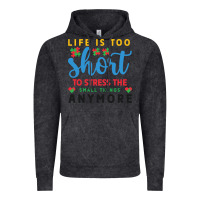 Vintage Black life is too to stress the small things anymo Vintage Hoodie - CowhideDigitalArt