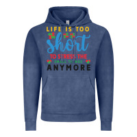 Vintage Denim life is too to stress the small things anymo Vintage Hoodie - CowhideDigitalArt