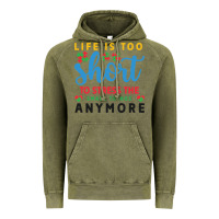 Vintage Olive life is too to stress the small things anymo Vintage Hoodie - CowhideDigitalArt