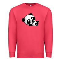 Cardinal baby panda bear Premium Sweatshirt - linhVisuals