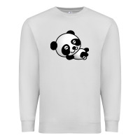 Dove Grey baby panda bear Premium Sweatshirt - linhVisuals