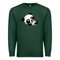Sports Green baby panda bear Premium Sweatshirt - linhVisuals