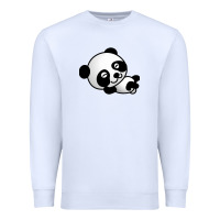 White baby panda bear Premium Sweatshirt - linhVisuals