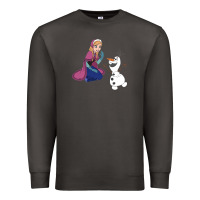 Smoke olaf and  elsa Premium Sweatshirt - linhVisuals