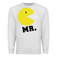 Oatmeal Heather Mr Pacman Premium Sweatshirt - linhVisuals