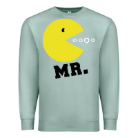 Seafoam Mr Pacman Premium Sweatshirt - linhVisuals