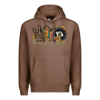 Chestnut peace love pool Premium Hoodie - RacoonDesign