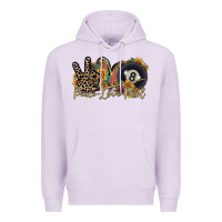 Lilac peace love pool Premium Hoodie - RacoonDesign