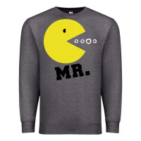 Charcoal Heather Mr Pacman Premium Sweatshirt - linhVisuals