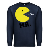 Navy Mr Pacman Premium Sweatshirt - linhVisuals