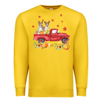 Lemon basenji pumpkin truck fall leaf thanksgiving halloween Premium Sweatshirt - linhVisuals