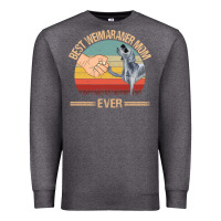 Charcoal Heather best weimaraner mom ever mom gift mother's day Premium Sweatshirt - linhVisuals