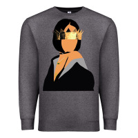 Charcoal Heather rihanna artwork Premium Sweatshirt - linhVisuals