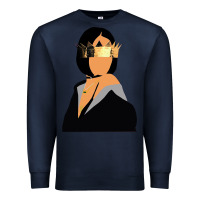 Navy rihanna artwork Premium Sweatshirt - linhVisuals