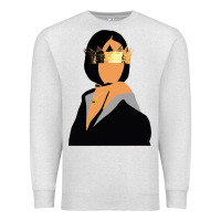 Oatmeal Heather rihanna artwork Premium Sweatshirt - linhVisuals