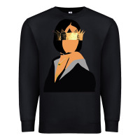 Black rihanna artwork Premium Sweatshirt - linhVisuals