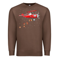 Chestnut christmas santa claus pilot flying airplane gift tee Premium Sweatshirt - linhVisuals