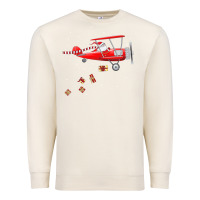 Sandshell christmas santa claus pilot flying airplane gift tee Premium Sweatshirt - linhVisuals