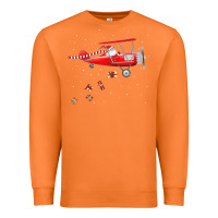 Carrot christmas santa claus pilot flying airplane gift tee Premium Sweatshirt - linhVisuals