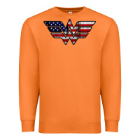 Carrot Wonder woman american flag Premium Sweatshirt - linhVisuals