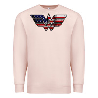 Wonder Woman American Flag Premium Sweatshirt | Teevron