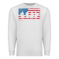 Oatmeal Heather cowboy patriotic american flag 4th of july gift tee Premium Sweatshirt - linhVisuals