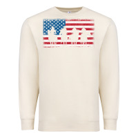 Sandshell cowboy patriotic american flag 4th of july gift tee Premium Sweatshirt - linhVisuals