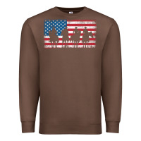 Chestnut cowboy patriotic american flag 4th of july gift tee Premium Sweatshirt - linhVisuals