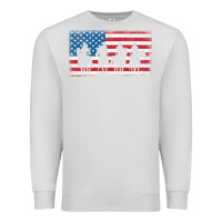 Dove Grey cowboy patriotic american flag 4th of july gift tee Premium Sweatshirt - linhVisuals